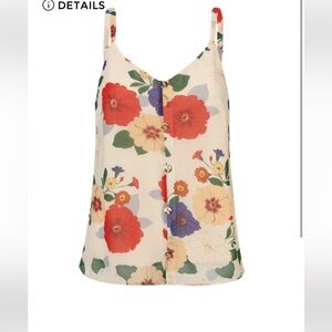 CAbi Multicolor Floral Camisole Top